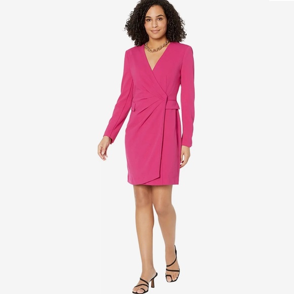 Donna Morgan Mini Tuxedo Dress - Picture 2 of 16